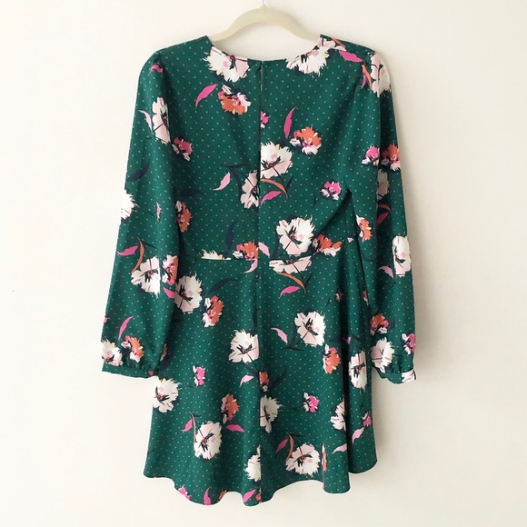 Express | Mixed Print Surplice Mini Dress Sz S NWT - Picture 8 of 15